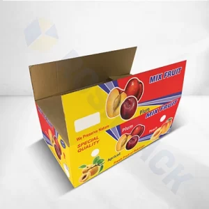 Mix Fruits Boxes, Corrugated Mix Fruits Packaging Boxes